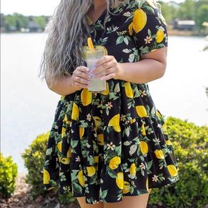 Lemon Print Dress
